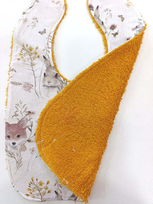 Χειροποίητη σαλιάρα ΖΩΑΚΙΑ ΠΕΔΙΑΔΑΣ