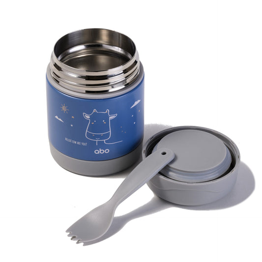 ΘΕΡΜΟΣ ΦΑΓΗΤΟΥ 300ml ΜΕ ΚΟΥΤΑΛΟΠΙΡΟΥΝΟ HELLO! COW ARE YOU?