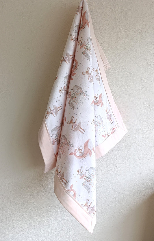 Χειροποίητο κουβερτάκι 70x100 ΦΑΝΤΑΣΜΕΝΗ ΠΟΝΤΙΚΙΝΑ