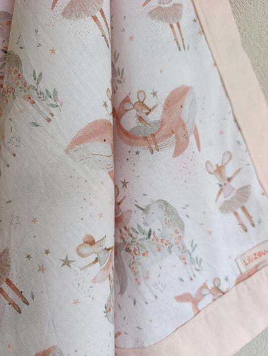 Χειροποίητο κουβερτάκι 70x100 ΦΑΝΤΑΣΜΕΝΗ ΠΟΝΤΙΚΙΝΑ