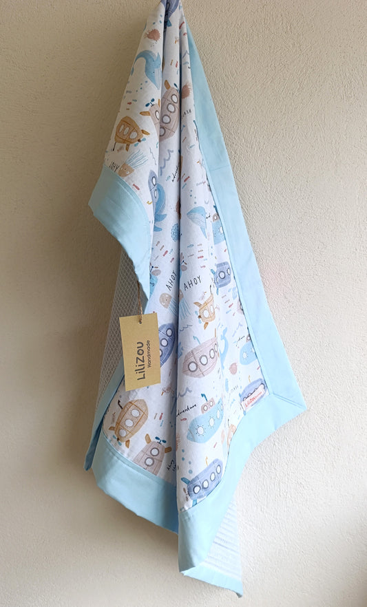 Χειροποίητο κουβερτάκι 70x100 AHOY