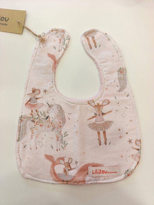 Χειροποίητη σαλιάρα ΦΑΝΤΑΣΜΕΝΗ ΠΟΝΤΙΚΙΝΑ