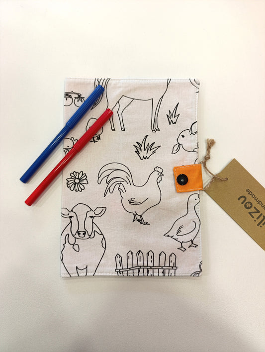 Χειροποίητη θήκη βιβλιαρίου υγείας παιδιού Color Me ΦΑΡΜΑ