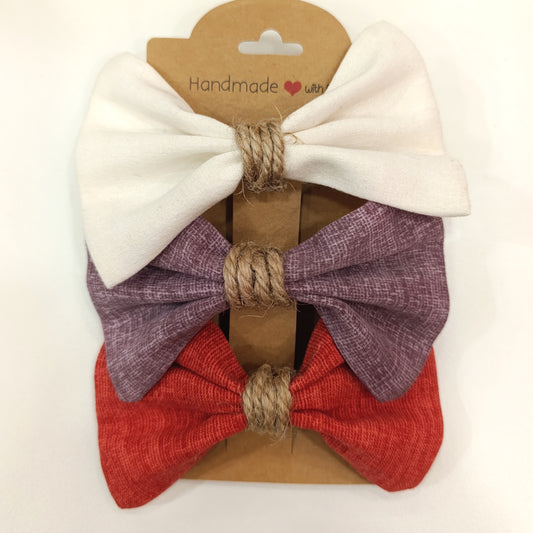 Σετ 3 Κοκαλάκια με Μεγάλο Φιογκάκι 105 Zero Waste