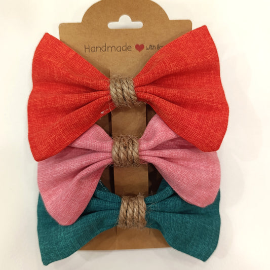 Σετ 3 Κοκαλάκια με Μεγάλο Φιογκάκι 111 Zero Waste