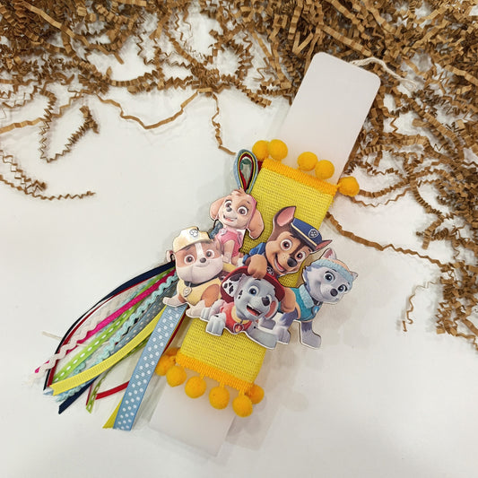 Χειροποίητη πασχαλινή λαμπάδα Paw patrol