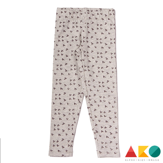 Μακρύ κολάν Γκρί καρδίες AKO