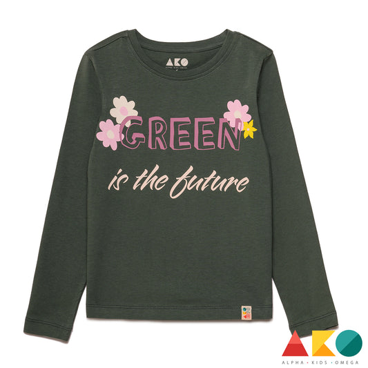 Μπλούζα μακρυμάνικη Green is the future AKO