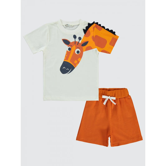 Σετ μπλούζα/βερμούδα Giraffe