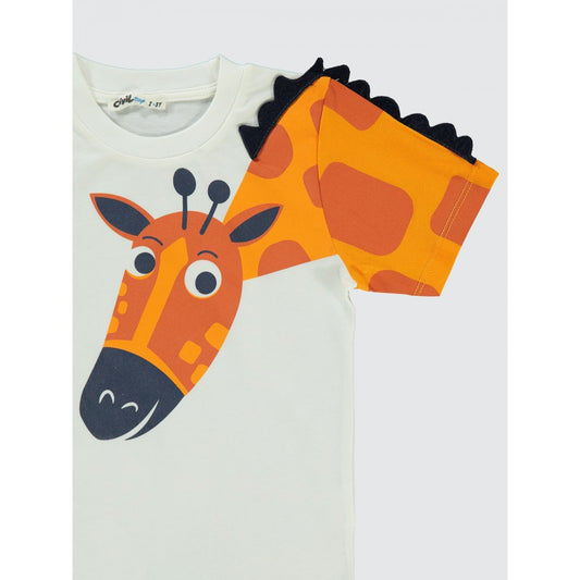 Σετ μπλούζα/βερμούδα Giraffe