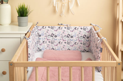 Πάντα 30x180cm Cotton Sensillo Pink Butterflies