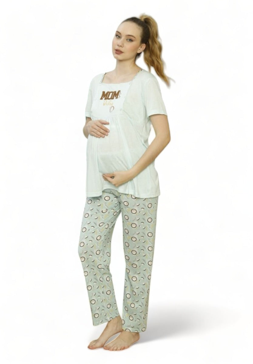 Πιτζάμα εγκυμοσύνης με ρόμπα Pijamood Mom's Baby